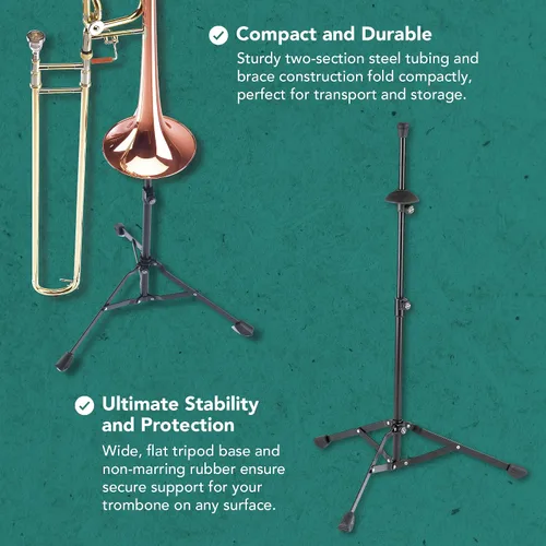 Miniatura 3 de K&M Soportes - Soporte para trombón negro 14990.000.55
