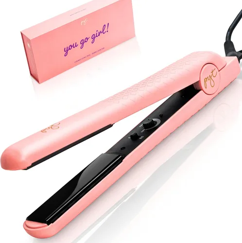 Miniatura 8 de Herramienta pro estilo PYT cerámica 1.25., Negro Estilizador profesional de iones negativos con calor ajustable para cabello fino a grueso.