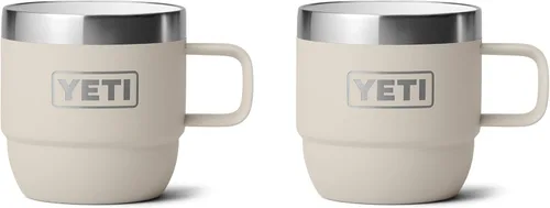 Miniatura 27 de YETI Rambler - Taza apilable de 6 oz, de acero inoxidable, aislada al vacío para espresso/café, paquete de 2 Azul marino
