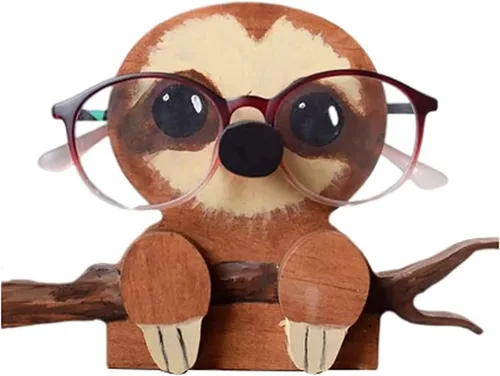 Miniatura 12 de Divertido soporte de lentes de animales, bonita exhibición de gafas de sol en forma de gato, soporte para gafas de mascotas para decoración
