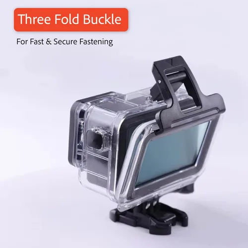 Miniatura 2 de Reflex Camera Carcasa transparente impermeable con pantalla táctil transparente. Compatible con DJI Osmo Action 3 y 4 y Osmo Action 5 Pro. Probado