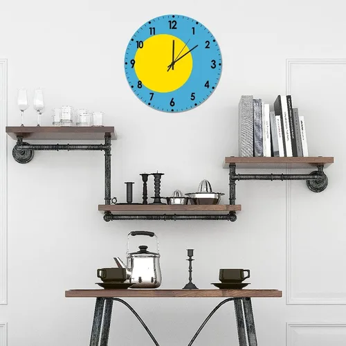 Miniatura 618 de Cheyan Reloj de pared con bandera de Canadá de 12 pulgadas, silencioso, sin tictac, de PVC, funciona con pilas, reloj redondo decorativo, regalo