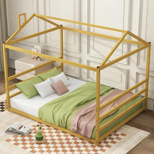 Miniatura 11 de SOFTSEA Marco de cama de metal doble para niños