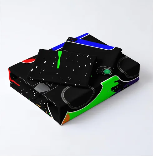 Miniatura 4 de Funda de edredón para videojuegos, tamaño individual, juego de ropa de cama para niños, 3 piezas con 2 fundas de almohada