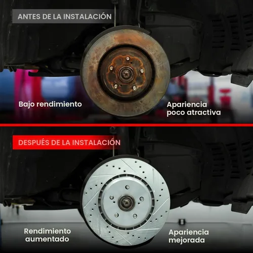 Miniatura 7 de R1 Concepts Kit de freno delantero y trasero para Acura RSX Base Coupe 2002-2006 de 2 puertas; Honda Civic Si Hatchback 2004-2005 de 2 puertas