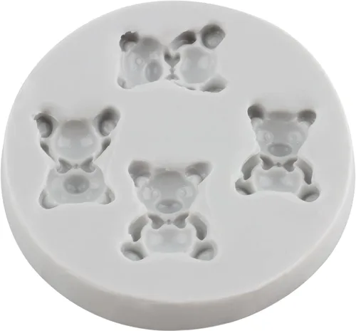 Miniatura 3 de Oso de peluche Molde de silicona de chocolate para osos de bebé, molde de fondant para decoración de tartas, decoración de cupcakes, pasta de goma