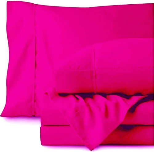 Miniatura 9 de 500TC Hoja de Super Calidad Ropa De Cama fija 100% algodón egipcio 4pc Set 24" pulgadas bolsillo extra profundo