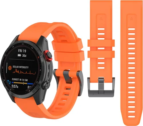 Miniatura 8 de Correa de reloj de silicona compatible con Garmin Fenix 7/Fenix 6 Pro/Fenix 5 Plus/935/945/Descent G1/EPIX Gen 2/Instinct de repuesto de ajuste