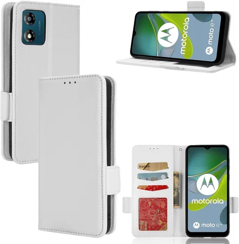 Miniatura 220 de Funda de piel sintética compatible con Motorola Moto E22 4G, funda de piel sintética compatible con Motorola Moto E22i 4G, color negro
