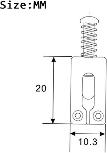 Miniatura 5 de Sillín de puente de guitarra con tornillos de resorte, llave trémolo para Fender Strat Stratocaster Tele Telecaster, accesorios de repuesto