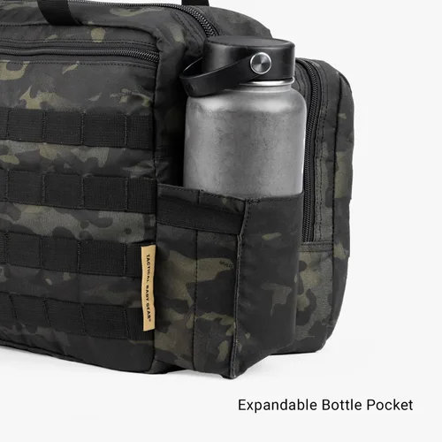 Miniatura 9 de Tactical Baby Gear Bolsa de pañales táctica de 4ª generación para papás con cambiador incluido, correas para cochecito Multicam Black