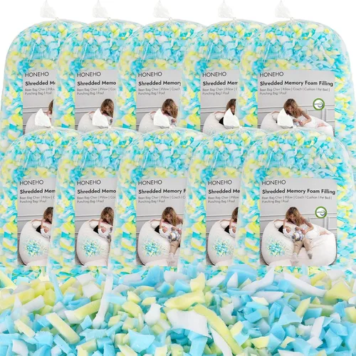 Miniatura 7 de Relleno de espuma viscoelástica de gel triturado de 2.48 libras, cómodo y suave, para almohada refrescante, puf, cama de perro, cojín de sofá