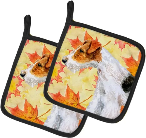 Miniatura 330 de Caroline's Treasures BB9655PTHD - Juego de soportes para ollas de cocina resistentes al calor, almohadillas calientes para horno, 7 1/2 x 7 1/2
