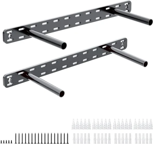 Miniatura 11 de 2 soportes flotantes de metal ocultos resistentes para estantes, estantes invisibles sin plantilla (16 x 6 x 1.5 pulgadas sin herramientas)