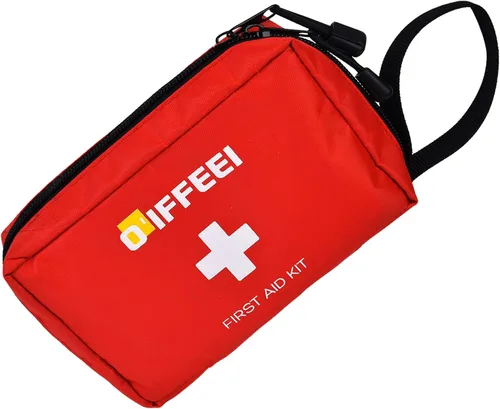 O'IFFEEI Bolsa vacía pequeña de primeros auxilios, portátil para exteriores, camping, senderismo, mochileros, viajes. Bolsa médica pequeña para