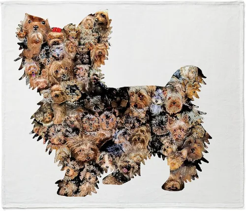 Miniatura 11 de CafePress Yorkie - Manta de forro polar súper suave, 60 x 50 pulgadas