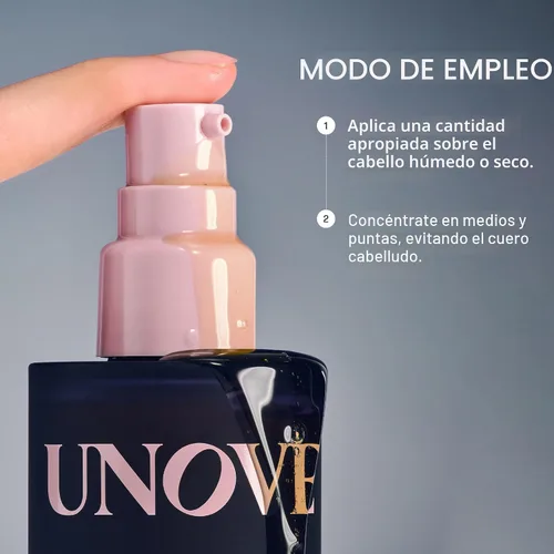 Miniatura 7 de UNOVE Silk Oil Essence Suero Capilar 70ml/2.4fl.oz Aceite Nutritivo para Cabello Seco, Encrespado y Dañado Suero Suave Ligero Control