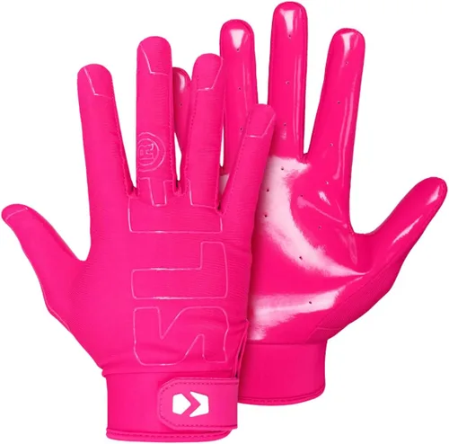 Miniatura 18 de SLEEFS Guantes de fútbol americano juvenil para niños y niñas, guantes pegajosos de receptor para fútbol americano con bandera para jóvenes, hombres