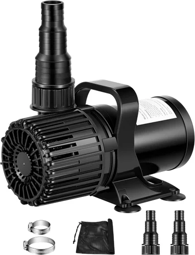 Miniatura 11 de VIVOSUN - Bomba de agua sumergible de 9000 GPH de 620W, bomba de estanque ultra silenciosa para acuario con altura de elevación de 26.5 pies
