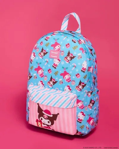 Miniatura 5 de Loungefly Sanrio: Kuromi and Friends Holiday Mochila de tamaño completo, exclusiva de Amazon