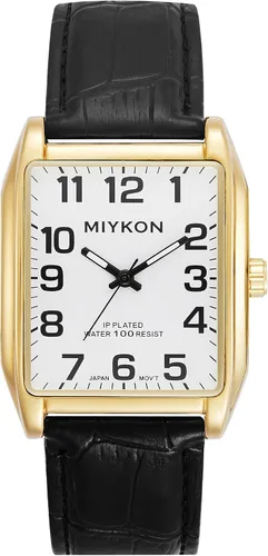 Miniatura 12 de Miykon Vintage Watches for Men – Classic Tank Square Analog Watch with Genuine Leather Wrist Strap, Mens Dress Watches – Japanese Quartz, Waterproof