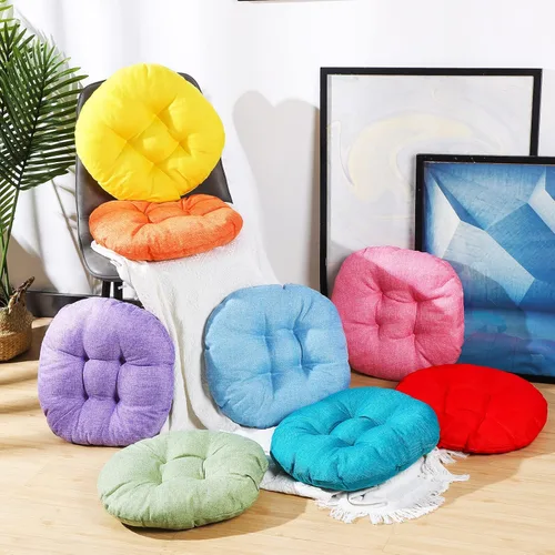 Miniatura 4 de Fumete - 8 piezas de cojines de piso redondos de 16 pulgadas para niños y bebés, asientos flexibles para muebles de aula, almohada de piso