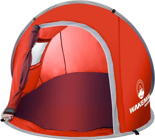 Miniatura 4 de Wakeman Outdoors - Tienda de campaña para 6 personas, resistente al agua, con mosca de lluvia extraíble y bolsa de transporte, tienda de campaña