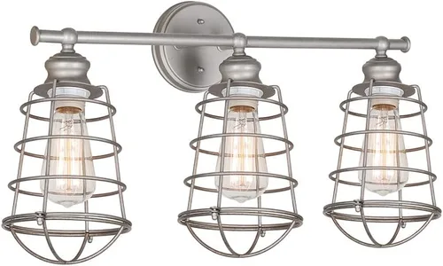 Miniatura 24 de Design House 519892 Kimball Industrial Farmhouse Luz de Pared Interior de 1 Luz con Pantalla de Metal para Pasillo, Baño, Cocina, Vestíbulo, Pintura