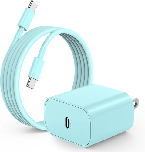 Miniatura 11 de Cargador para iPhone 17 16 15, enchufe de bloque de carga rápida USB C de 20 W y cable tipo C a C de 6 pies largo para Apple iPhone 17 Pro Max/17