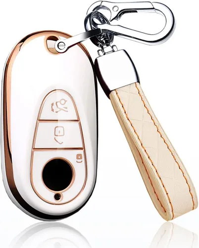 Miniatura 8 de Funda para llavero de automóvil de TPU con llavero para Mercedes Benz W223 S Class S300 S350 S450 S500 2020 2021 Funda para llave de automóvil