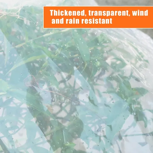 Miniatura 6 de ZYP Lona resistente transparente impermeable de 4x6 pies para jardín al aire libre, lona de vinilo transparente con ojales, lona impermeable