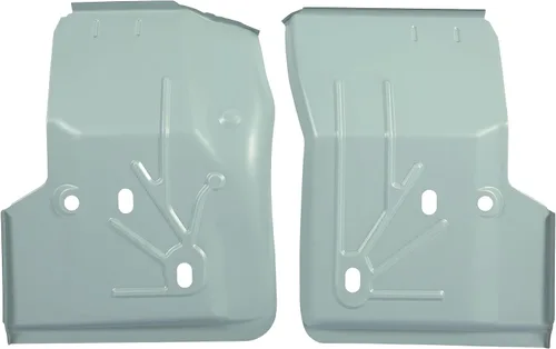 Miniatura 5 de KUAFU Bandeja de piso delantera compatible con Jeep TJ Wrangler 1997-2006 Par plateado Tono plata