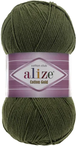 Miniatura 16 de 55% algodón 45% acrílico Alize Cotton Gold Yarn 1 madeja/bola 3.53 oz 360 yardas (1-crema)