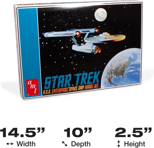 Miniatura 5 de AMT 1296 Star Trek Clásico U.S.S. Enterprise 1:650 Kit de Modelado