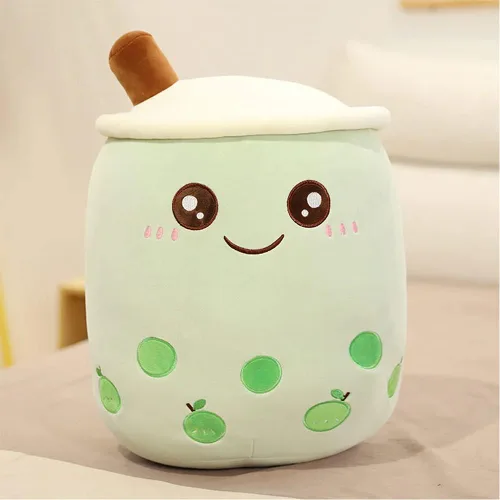Miniatura 2 de VHYHCY - Lindo cojín de peluche Boba, peluche en forma de taza de té con burbujas, almohada de peluche en forma de taza de té con leche, almohada