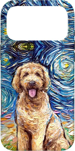Miniatura 22 de Cute Goldendoodle Starry Night Doodle Dog Art by Aja Case for iPhone 17