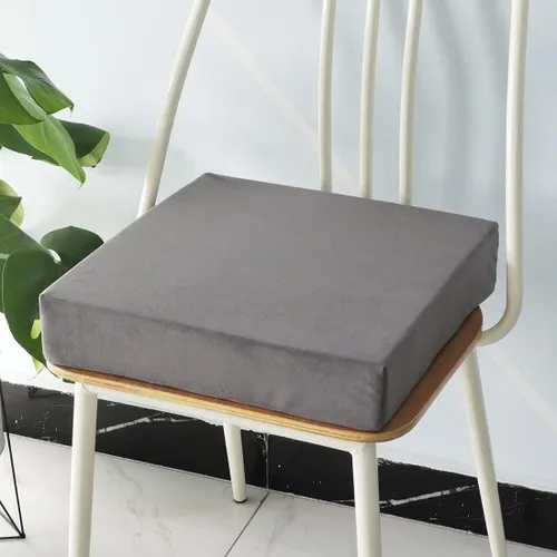 Miniatura 15 de vctops Cojín de espuma de terciopelo antideslizante suave con funda extraíble, para alivio y comodidad (verde, 20 x 20 x 2 pulgadas)