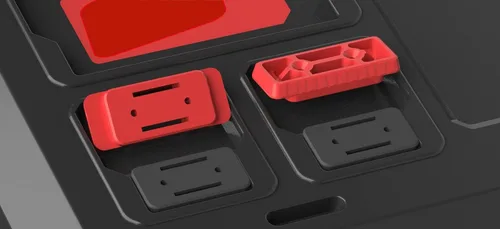 Miniatura 4 de NyVoozy Sistema de montaje de 20 piezas, pies de montaje para el sistema Milwaukee Packout (negro)
