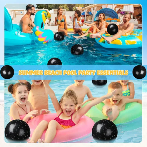 Miniatura 4 de Raiten 12 bolas de playa inflables de playa, bola inflable grande flotante para piscina, recuerdos de fiesta al aire libre, suministros de fiesta