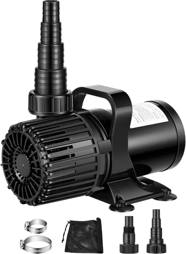 Miniatura 7 de VIVOSUN - Bomba de agua sumergible de 9000 GPH de 620W, bomba de estanque ultra silenciosa para acuario con altura de elevación de 26.5 pies