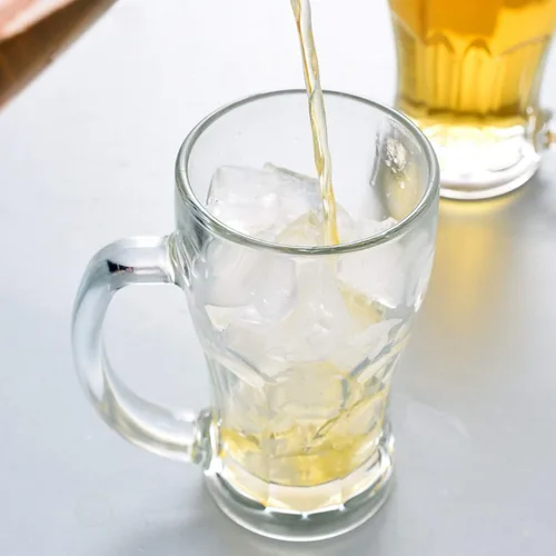 Miniatura 4 de QAPPDA Juego de tazas de cerveza, tazas de vidrio con asa de 18 onzas, vasos de cerveza grandes para congelador, vasos de cerveza de 17.6 fl oz
