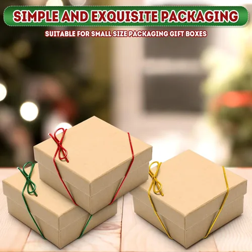 Miniatura 3 de Berlune 120 lazos elásticos para cajas de regalo, lazos elásticos con lazos preatados de 20 pulgadas de cinta elástica de 20 pulgadas de cinta