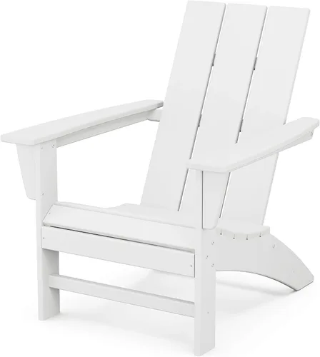 Miniatura 18 de Silla moderna tipo AD420SR de Adirondack de Polywood, Rojo atardecer, construcción duradera de polietileno de alta densidad, fácil montaje, Rojo