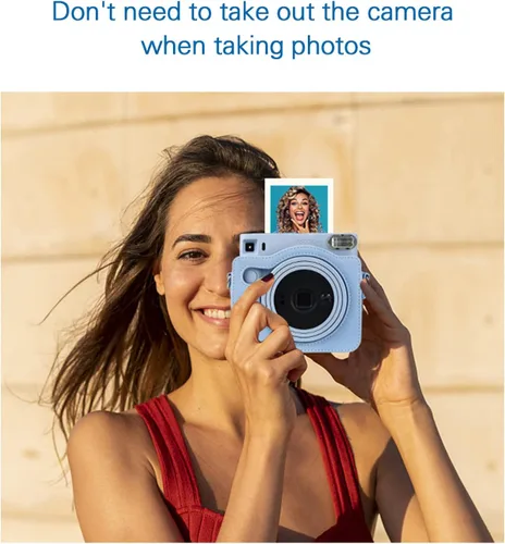 Miniatura 5 de Rieibi Funda cuadrada SQ1, funda protectora para cámara instantánea Fujifilm Instax Square SQ1, cubierta compacta de piel sintética con correa