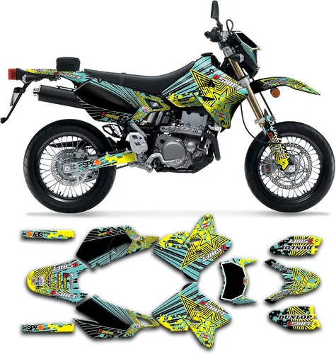 Miniatura 20 de Kit de calcomanías personalizadas para Suzuki DRZ400 E / DRZ400 Enduro / DRZ400E / DR-Z400E / DRZ400 EN 1999-2024, SZDRSE9919003-KO