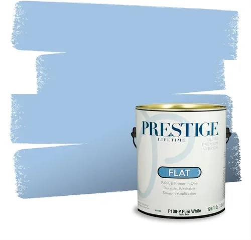 Miniatura 327 de Pintura Exterior + imprimación PRESTIGE, todo-en-uno, 1 galón, acabado mate, color comparable al Valspar* Royal Gray* VS151-Gris real