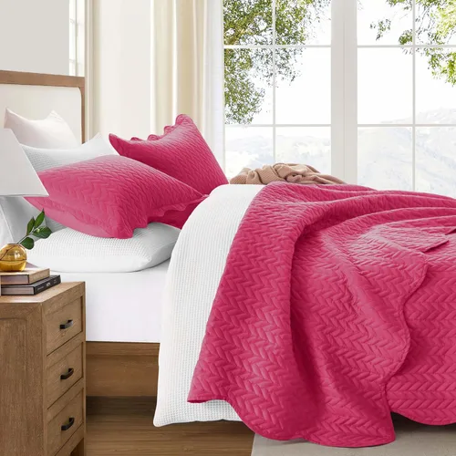 Miniatura 108 de MOONLIGHT20015 Edredón tamaño King (106 x 96 pulgadas) con 2 fundas de almohada (20 x 36 + 2 pulgadas) para todas las estaciones, juego de cama Azul