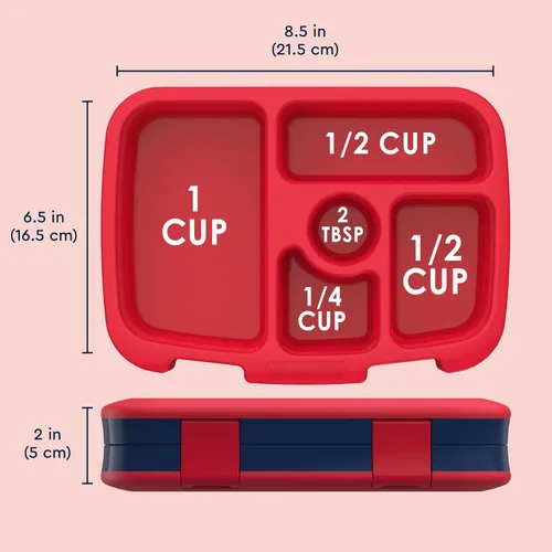 Miniatura 3 de Bentgo Kids Prints - Lonchera para niños, a prueba de derrames, con 5 compartimentos, estilo bento, tamaño de porciones ideales para edades de 3 a 7