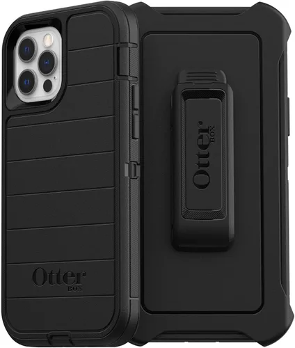 Miniatura 7 de OtterBox Defender Series - Funda para iPhone 12 y iPhone 12 Pro (solo) - Clip de funda incluido - Protección contra microbios - Empaque no minorista