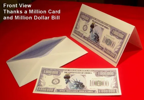 Miniatura 2 de 10 facturas de bebé de It's A Boy Million Dollar con tarjeta de regalo "Thank a Million